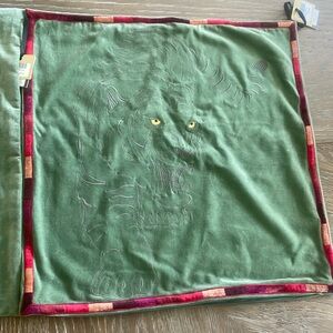 3 OKA famba tiger pillow cover- Green